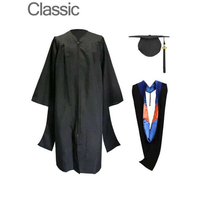 CGTH-Classic-Master Classic Masters Graduation Cap Gown Hood & Tassel Ceremony Set