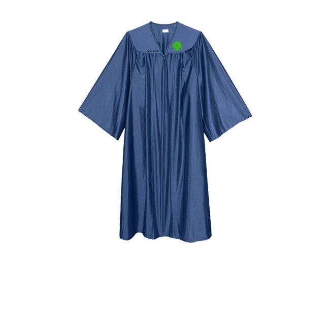 G-Shiny-Elementary-Custom Elementary Customized Graduation Gown Only Shiny Finish Mini. Order Qty 20 Pieces