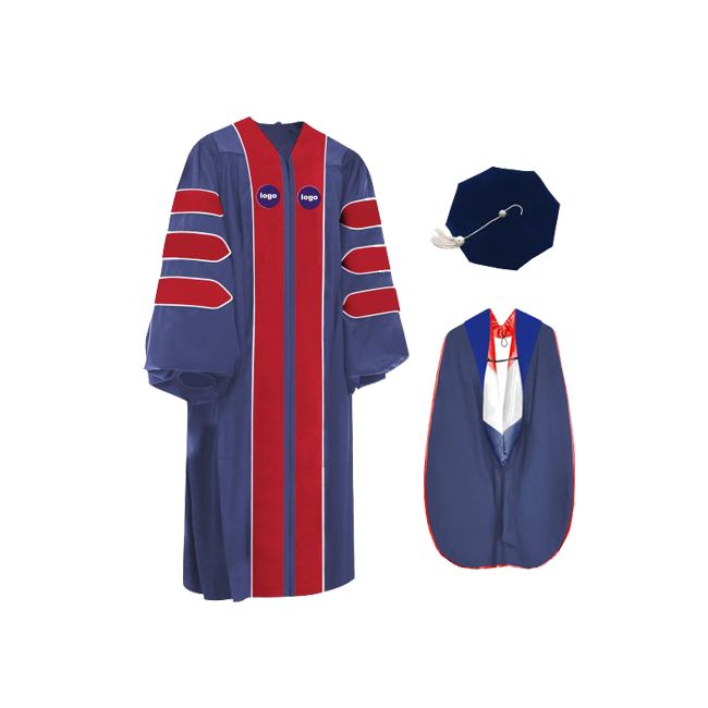 GHVT-Doctoral-Liberty-U Doctoral / PhD Graduation Gown, Hood and Velvet Tam Set Liberty University 