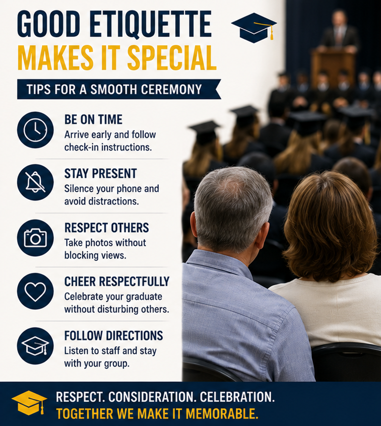 Graduation ceremony etiquette guide for students and families by Graduation Cap and Gown Depot