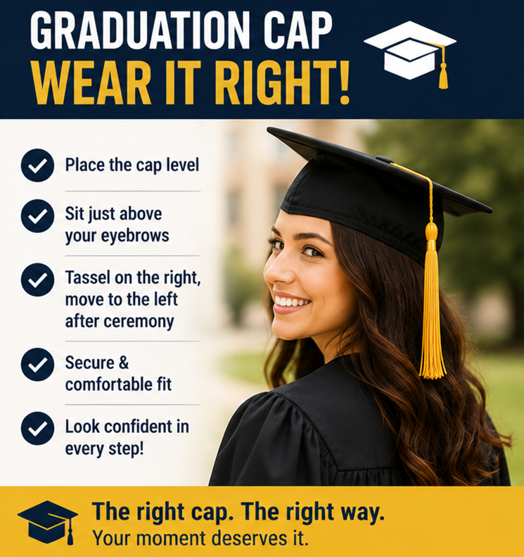 How to properly wear your graduation cap and gown guide by Cap and Gown Depot