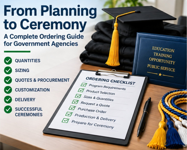 Government graduation regalia bulk purchasing supplies - graduation cap and gown depot