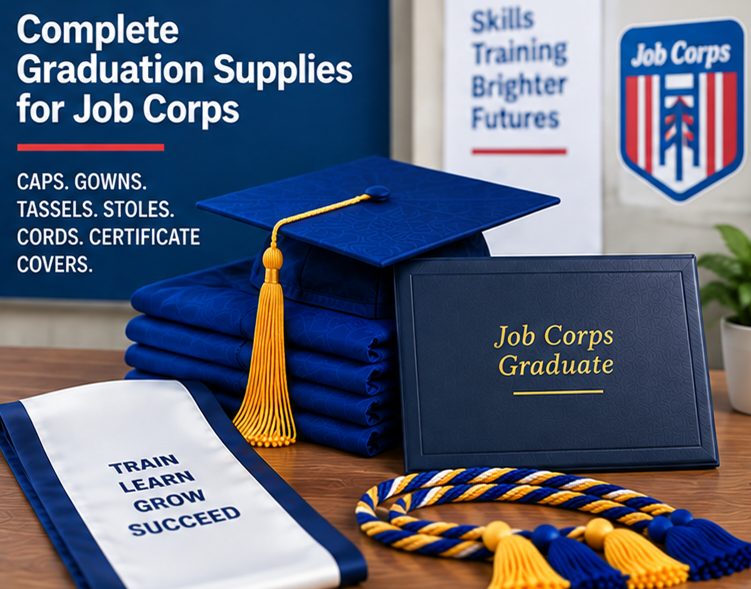 Job Corps Graduation Regalia & Career Training Recognition Ceremony Guide Job Corps graduation caps and gowns for career training - graduation cap and gown depot
