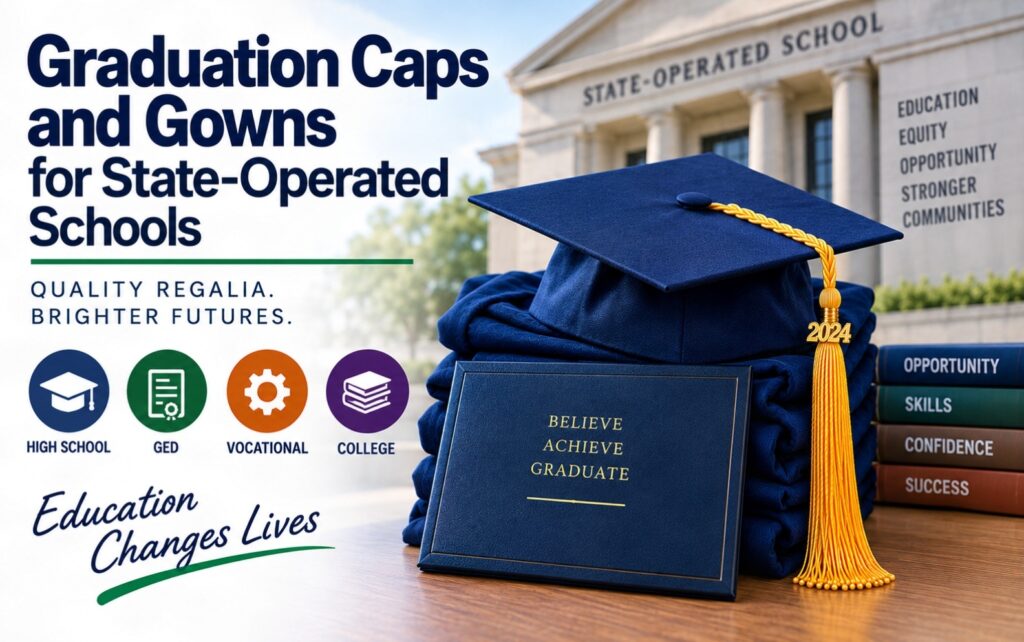 State-operated school graduation regalia and institutional ordering guide - graduation cap and gown depot