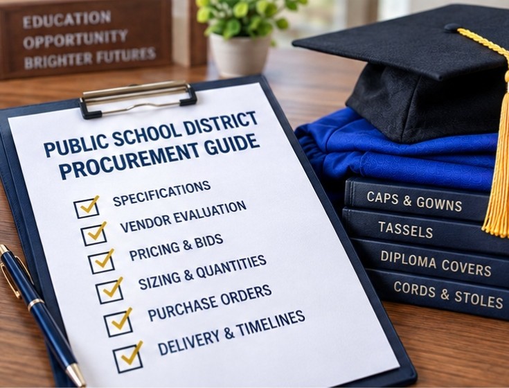 Public school graduation supply purchasing and vendor evaluation guide - graduation cap and gown depot