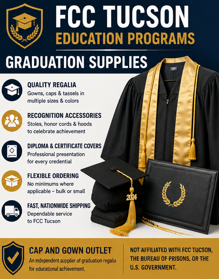 FCC Tucson educational achievement and graduation regalia purchasing guide cover - Graduation Cap & Gown Depot