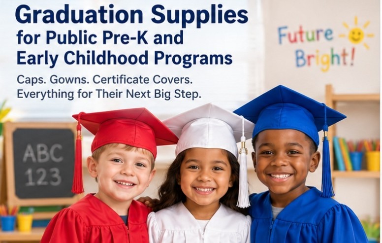 Public preschool and pre-K graduation regalia planning guide - graduation cap and gown depot