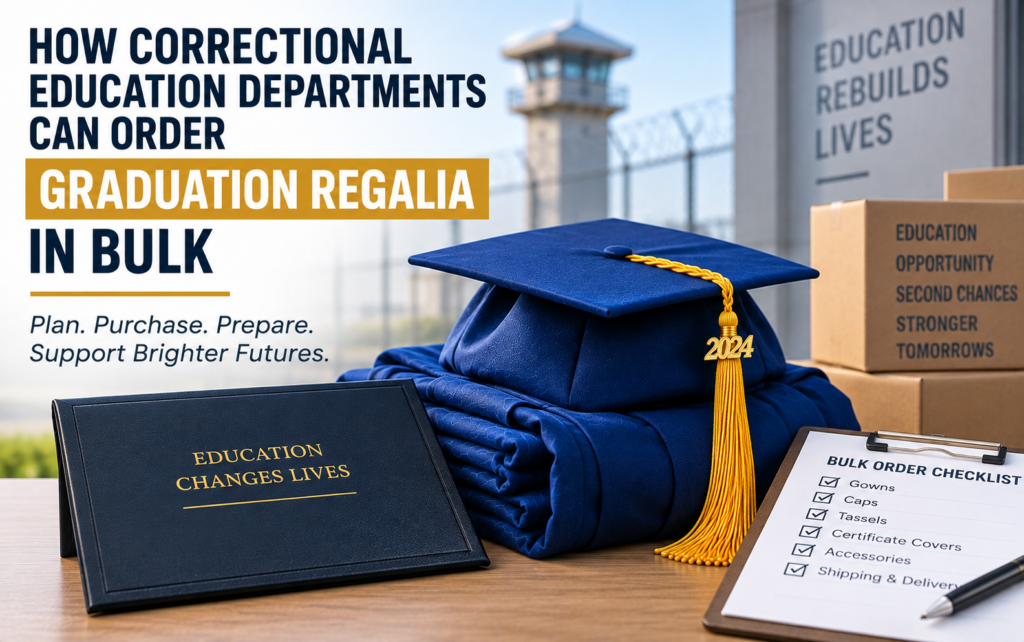 Bulk graduation regalia purchasing guide for correctional education programs - graduation cap and gown depot