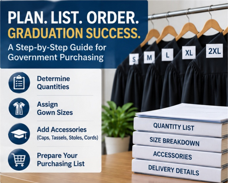 Building a Graduation Regalia Order Worksheet for Public-Sector Purchasing Graduation regalia quantity and size worksheet - graduation cap and gown depot