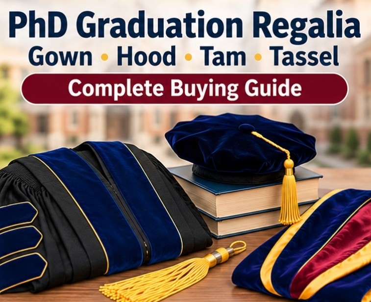 How to Buy PhD & Doctoral Regalia Online: Gown, Hood, Tam and Tassel Guide PhD Graduation Regalia: Gown, Hood, Tam & Tassel - graduation cap and gown depot
