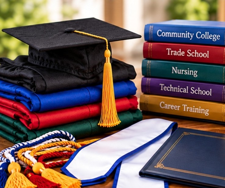 Career and Technical Education graduation caps and gowns - graduation cap and gown depot
