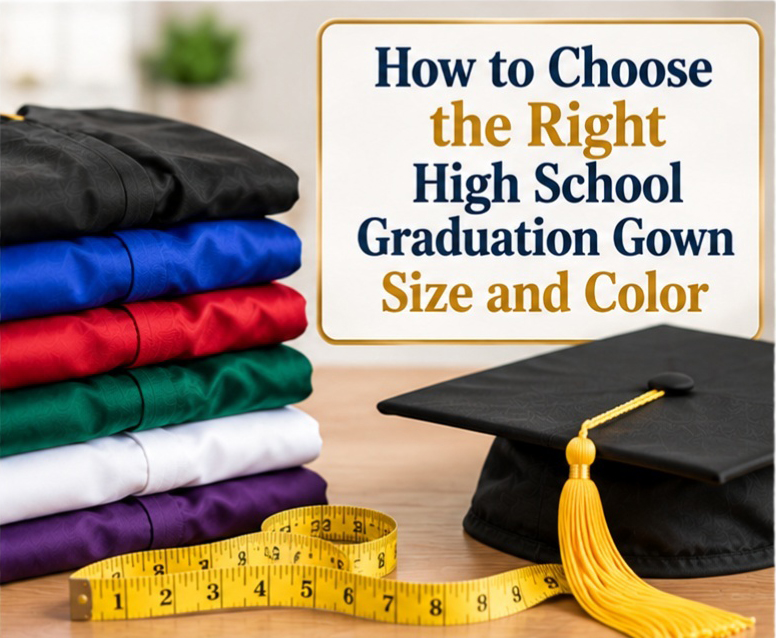 High school graduation gown sizing guide