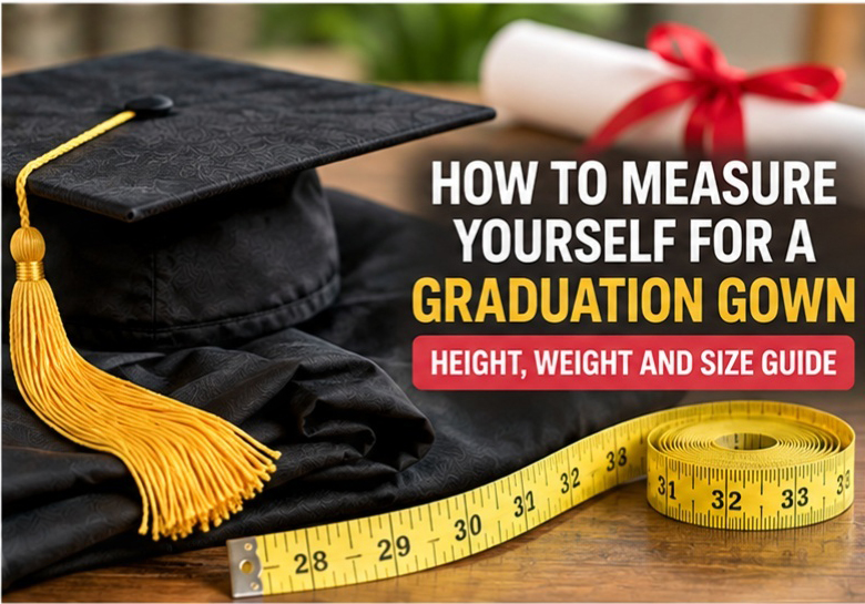 Graduation gown fit guide for finding the correct size