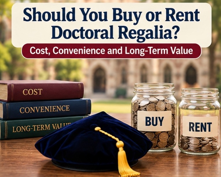 Renting vs. Owning PhD Regalia: Which Makes More Sense for Graduation? Renting vs. owning PhD regalia guide - graduation cap and gown depot